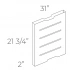 <b>5073</b> - Totem made of steel plate 1 mm thickness in white fnish, which allows higher wiring for 63" width quadruple desks with recessed leg while hiding the structure and trim product.