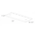 <b>6888</b> - Cable Tray for 47 1/4", Use in 4 workstation desk