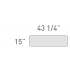 <b>DLN43</b> - TABLE TOP DIVIDER FOR 47 1/4” and 63” DESK