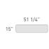<b>DLN44</b> - TABLE TOP DIVIDER FOR 55” and 63” DESK