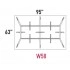 <b>W58</b> - 95 1/4" x 63" Table
