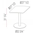 <b>PC367</b> - Square Top Table