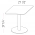 <b>PC42</b> - Square Top Table
