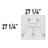 <b>TL570L</b> - Table w/Castors