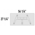 <b>TL573L</b> - Table w/Castors