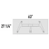 <b>TL574L</b> - Table w/Castors