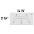 <b>TL583L</b> - Table w/Castors