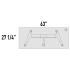 <b>TL584L</b> - Table w/Castors