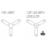 3 x <b>LK1108</b> - Pack for joining 3 panels of the same height in 120º