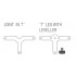 2 x <b>LK3108</b> - Pack for joining 3 panels of the same height in 'T'
