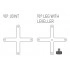 1 x <b>LK2108</b> - Pack for joining 4 panels of the same height in 90º