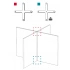 <b>LK21</b> - Pack for joining 4 panels of the same height in 90º