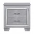 Silver Leatherette/Faux Alligator