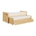Trundle Bed w/ Storage Boxes, Twin/Twin Size