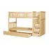 Bunk Bed w/ Twin Trundle & Reversible Step Storage, Twin/Twin Size