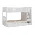 Bunk Bed w/ Storage Boxes & Reversible Step Storage, Twin/Twin Size