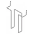 <b>FLW1Z</b> - A5 documents bracket (chrome wire)