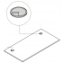 Worktop w/2 Grommets