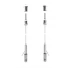 AWZ001 - Set of suspensions for PET partition. Adjustable wire rope length 1,9 - 78,7 in. Fixed on wood, masonry, gypsum (ceiling)