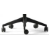 9380 - Stay Chair <b>without arms</b> - Black polyamide base, backrest & lumbar support - black castors  