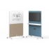 <b>CDT123</b> - Front panel Melamine or Upholstered, Rare panel Paintable HPL + Melamine or Upholstered