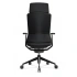881 - Chair w/Black Base & Back Frame, Black Arms