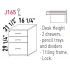 <b>J165</b> - 3Desk Height Pedestal