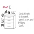 <b>J166</b> - Desk Height Pedestal