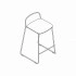 AF06 - high stool; counter height