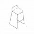 AF01 - high stool; bar height
