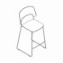 AF07 - high stool; counter height