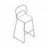 AF02 - high stool; bar height