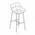 BL5P4H - high stool w/ 4 leg metal base, bar height