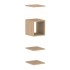 <b>ZCA431</b> - Set of 3 shelves and open shelf box 