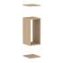 <b>ZCA433</b> - Set of 2 shelves and open shelf box