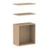 <b>ZCA477</b> - Set of 2 shelves and closed shelf box 
