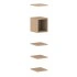 <b>ZCA532</b> - Set of 4 shelves and 1closed shelf box 