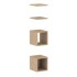 <b>ZCA535</b> - Set of 2 shelves, closed and open shelf boxes