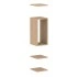 <b>ZCA533</b> - Set of 3 shelves and open shelf box