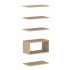 <b>ZCA571</b> - Set of 4 shelves and open shelf box