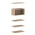 <b>ZCA572</b> - Set of 4 shelves and closed shelf box 