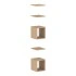<b>ZCA637</b> - Set of 3 shelves and 2 open shelf boxes 
