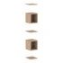 <b>ZCA638</b> - Set of 3 shelves and 2 closed shelf boxes 