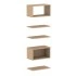 <b>ZCA672</b> - Set of 3 shelves, open and closed shelf boxes