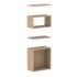 <b>ZCA676</b> - Set of 2 shelves, open and closed shelf boxes