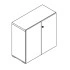 H34.6" Cabinet w/2 Matt Finish Doors