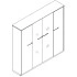 2 Doors, 2 Glass Doors & 10 Shelves