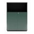 2 Lockable Doors & Open Shelf