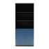 2 Lockable Doors & 3 Open Shelves