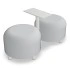 Dots 2 Poufs w/Table